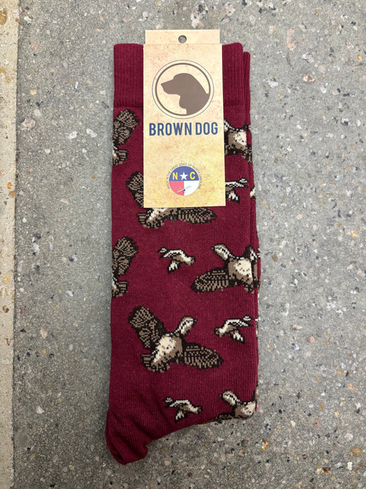 Brown Dog Flying Quail - Tibetan Red