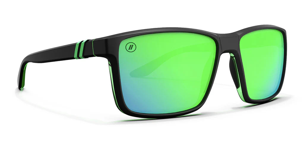 Blender Sunglasses Mesa Alpine Moon - Matte Black/Green