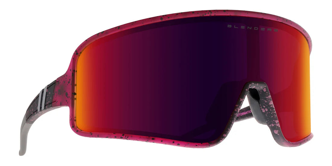 Blenders Eyewear Eclipse Stormation - Matte Purple/Polarized Black Red