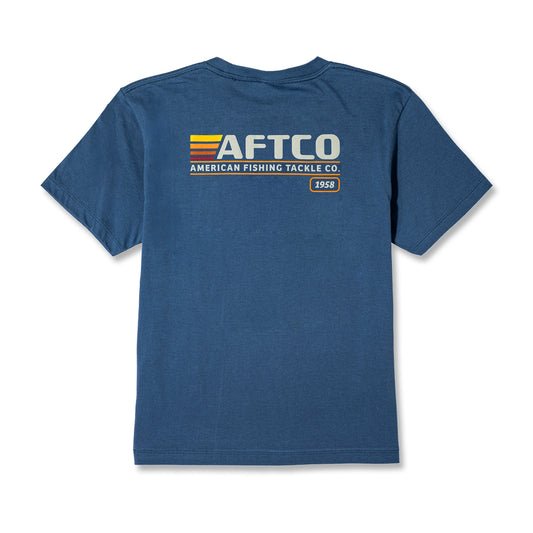 Aftco Youth Sunsetter Navy Tee