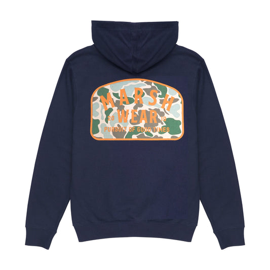 Marsh Wear Alton Camo PO Hoodie - Navy Heather