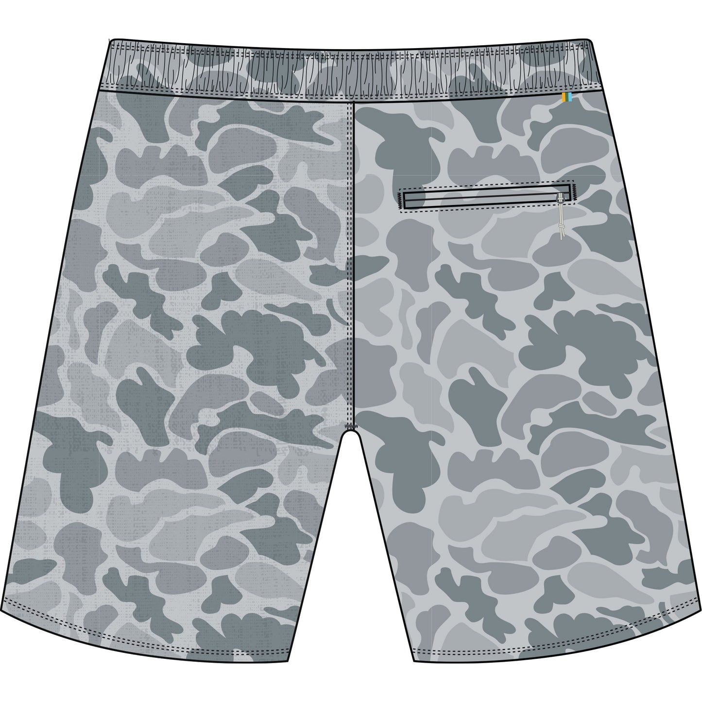 Marsh Wear Youth Fulton Hagood Volley Shorts - Gray Mallard Camo