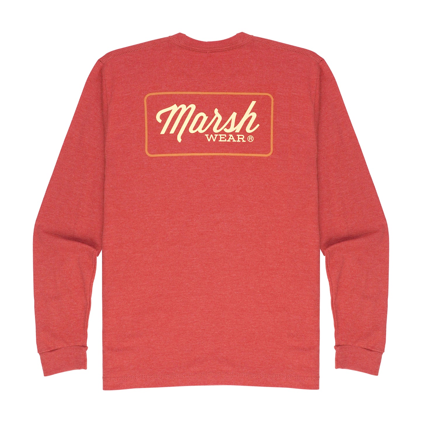 Marsh Wear Youth Script L/S Tee - Salmon Heather