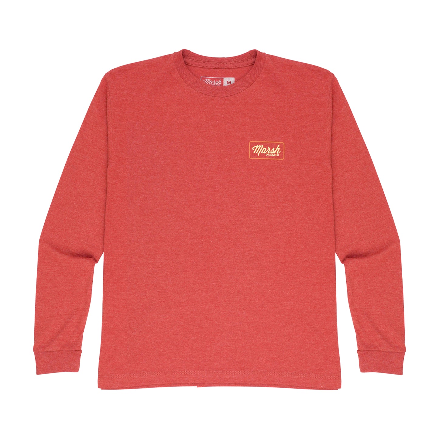 Marsh Wear Youth Script L/S Tee - Salmon Heather