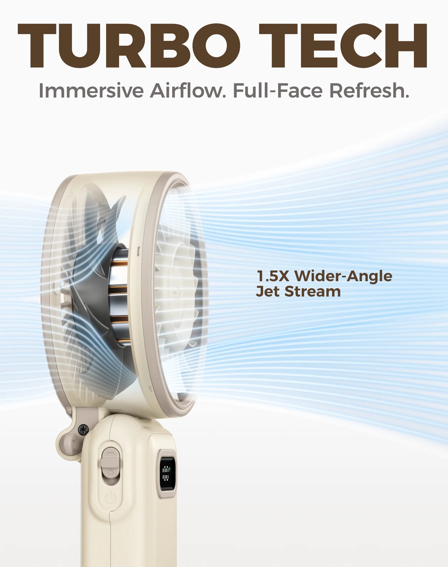 Diveblues 100-Speed Turbo Cooling Fan -  White