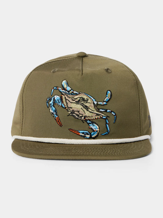 Duck Camp Blue Crab hat - Dusty Olive