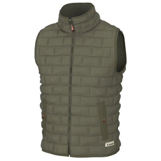 Local Boy Youth Brick Quilted Vest - Moss