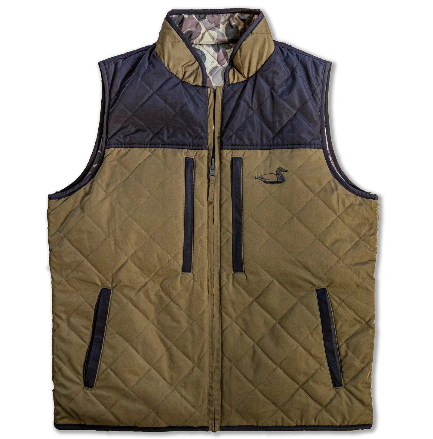 Dixie Decoys South Creek 2.0 Reversible Vest - FrogSkin Camo