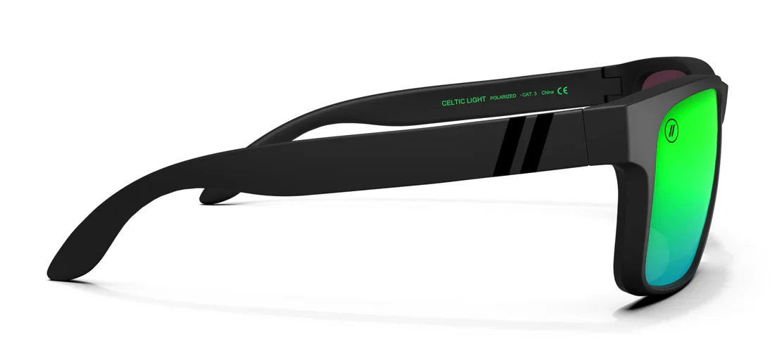 Blenders Eyewear Canyon Celtic Light Polarized - Matte Black/Green