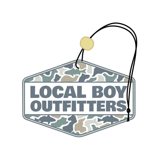 Local Boy Fish Camo Diamond Air Freshener - Black Ice Scent