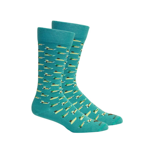 Brown Dog Socks - Currituck Teal