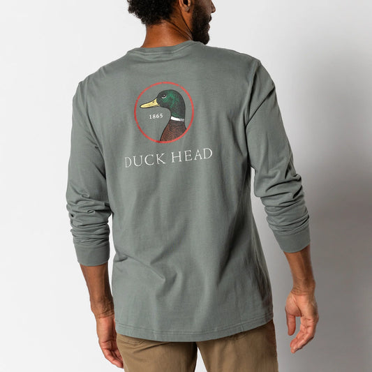 Duck Head Logo Long Sleeve T-Shirt Sedona Sage