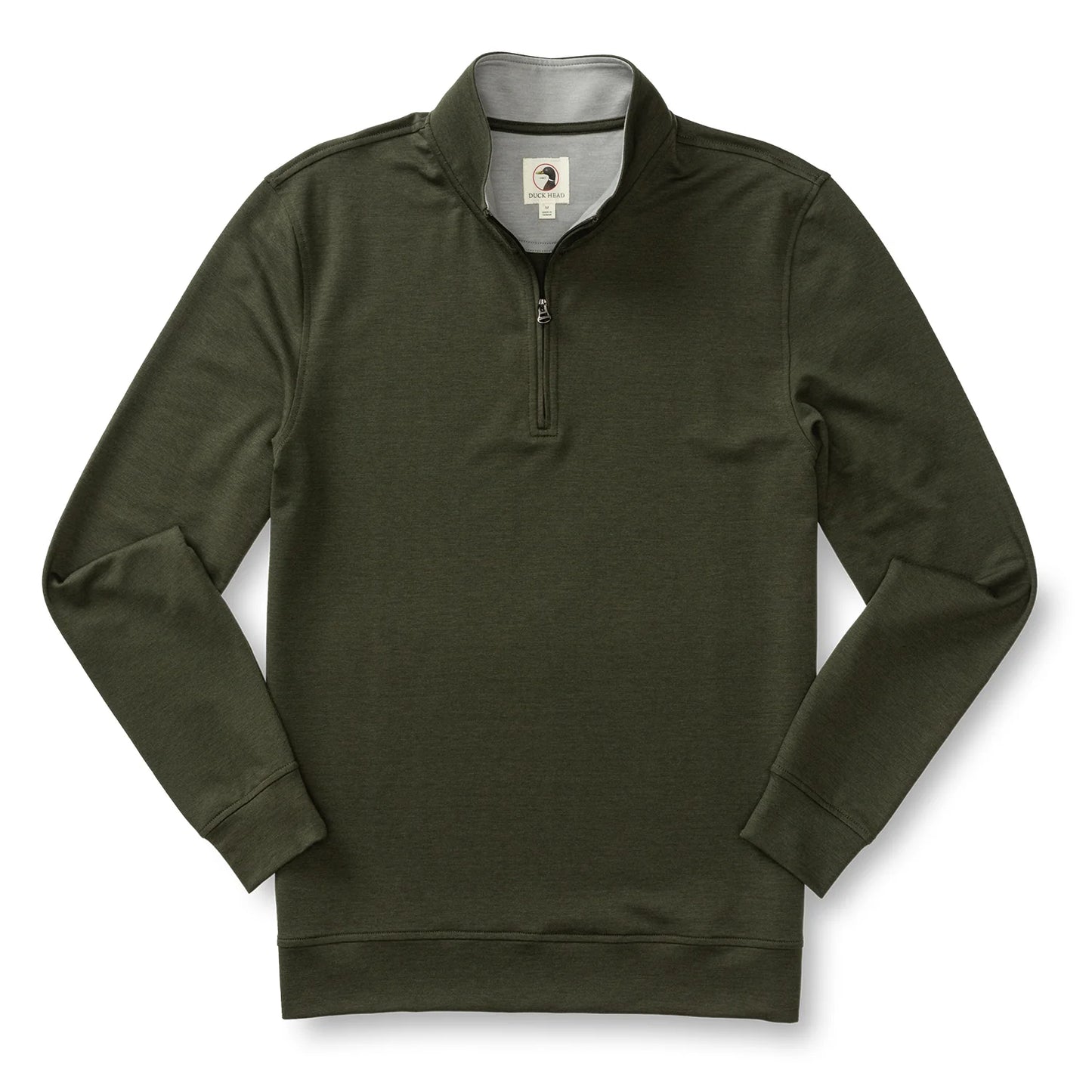 Duck Head Dunmore Performance 1/4 Zip Pullover - Deep Olive