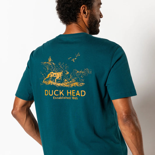 Duck Head Field Tested Short Sleeve Tshirt - Emerald Green