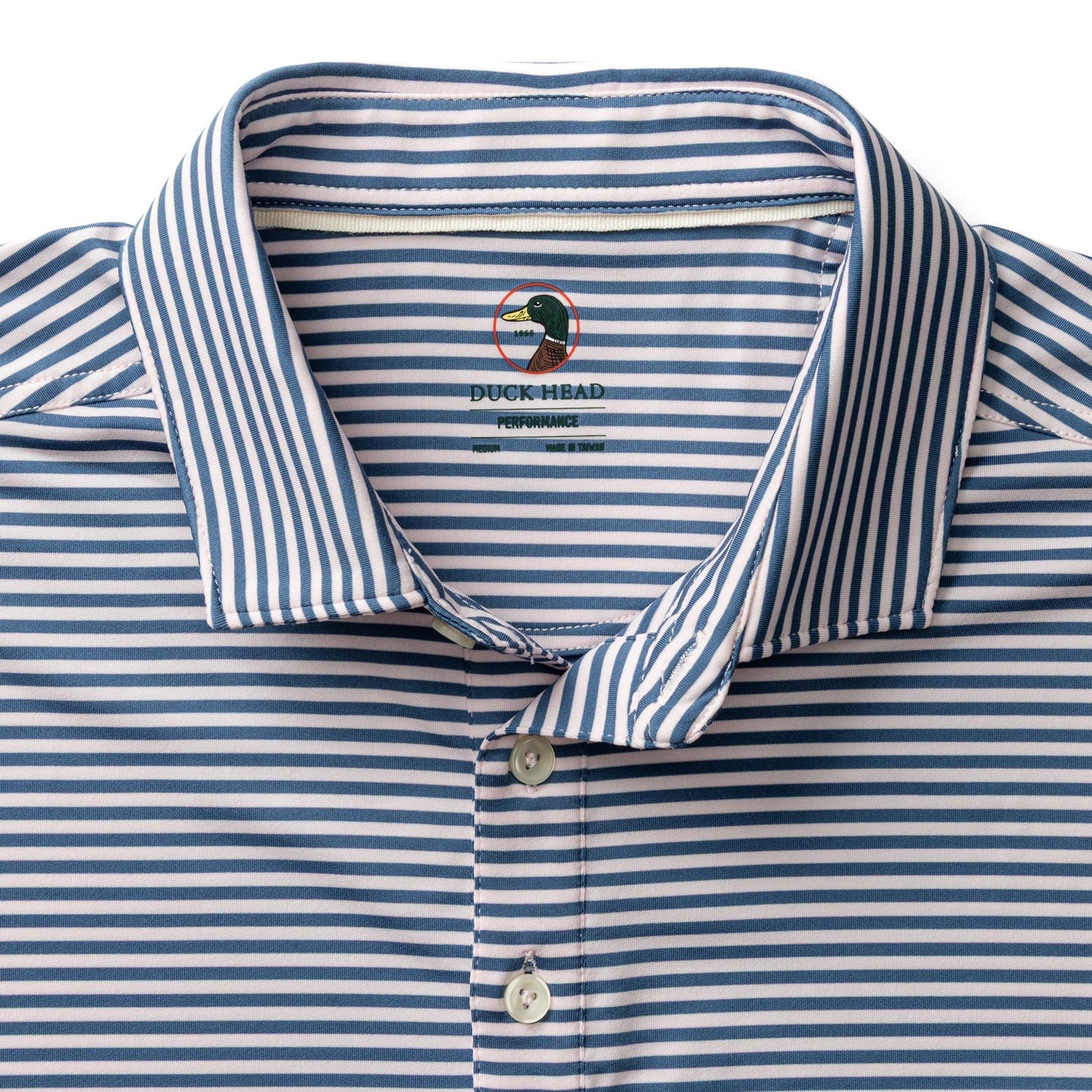 Duck Head Long Drive Performance Polo - Blue Horizon