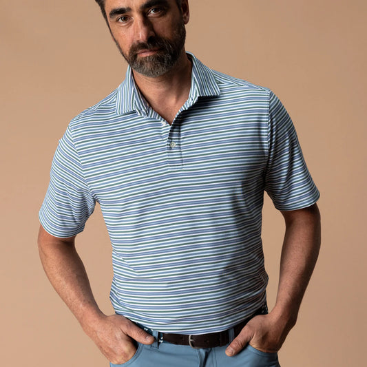 Duck Head Long Drive Performance Polo - Hunter Green