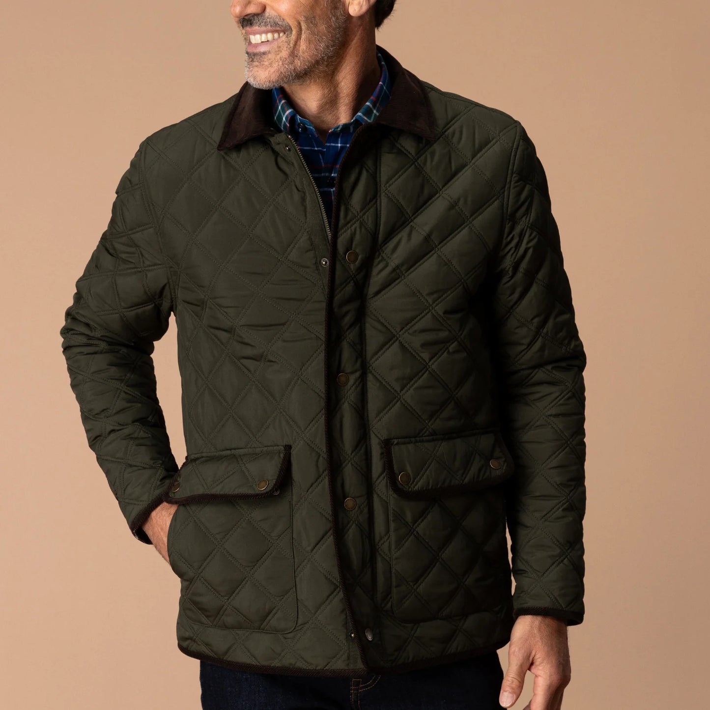 Duck Head Fremont Lodge Performance Quilted Jacket - Dark Forest Green
