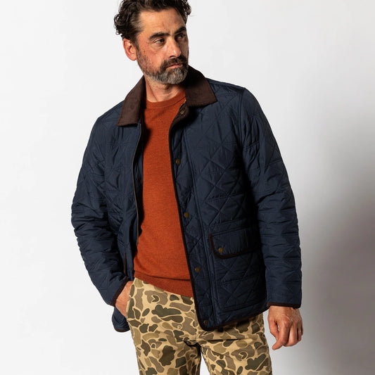 Duck Head Fremont Lodge Performance Quilted Jacket - Navy