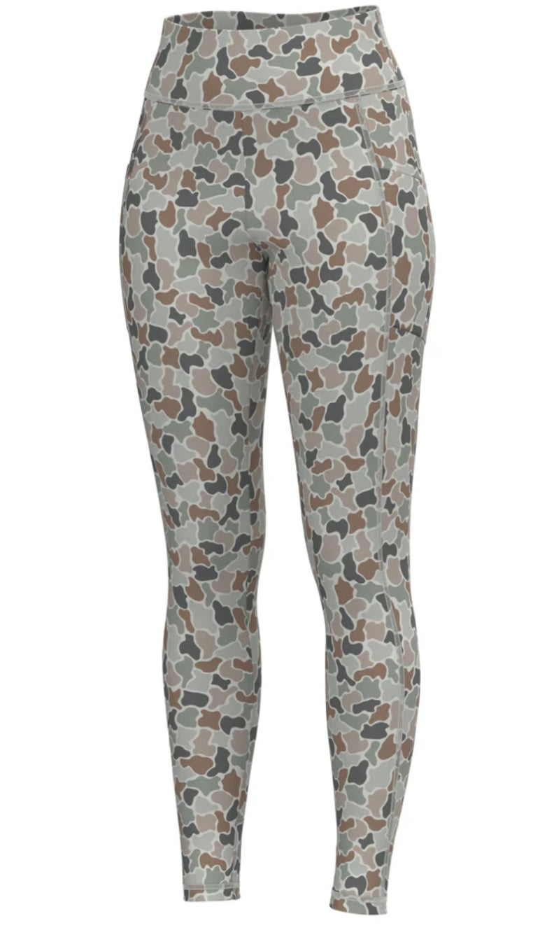 Local Girl Leggings - Forest Camo Flora
