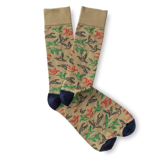 Duck Head Flying Mallard Socks - Khaki