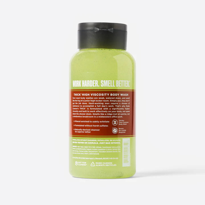 Duke Cannon Thick High Viscosity Body Wash - High Country