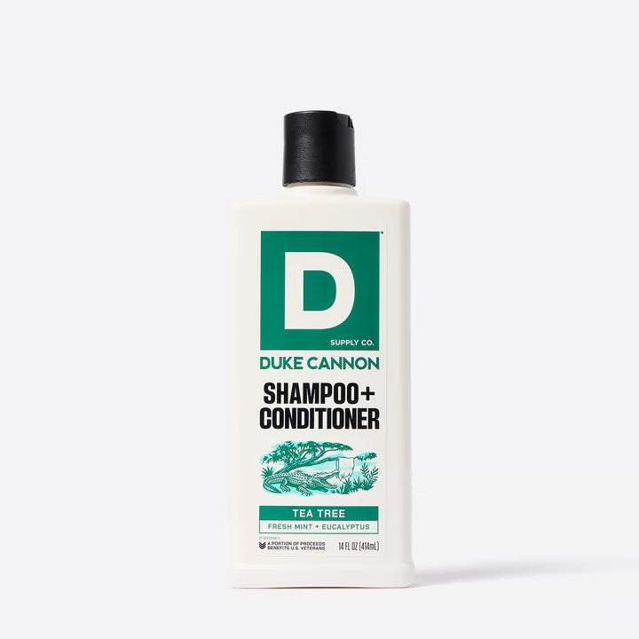 Duke Cannon Tea Tree Shampoo/Conditioner Fresh Mint + Eucalyptus