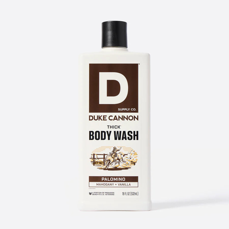 Duke Cannon Palomino THICK Body Wash Mahogany + Vanilla