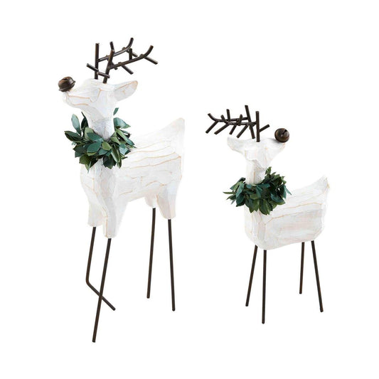 Mudpie Deer Wreath Table Sitters