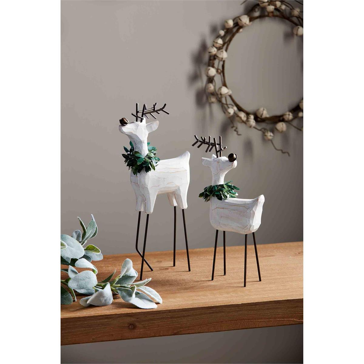 Mudpie Deer Wreath Table Sitters