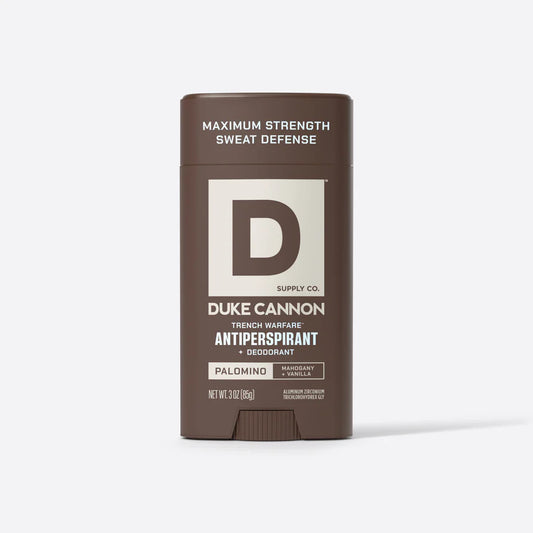 Duke Cannon Palomino Trench Warfare Antiperspirant Deodorant Mahogany/Vanilla