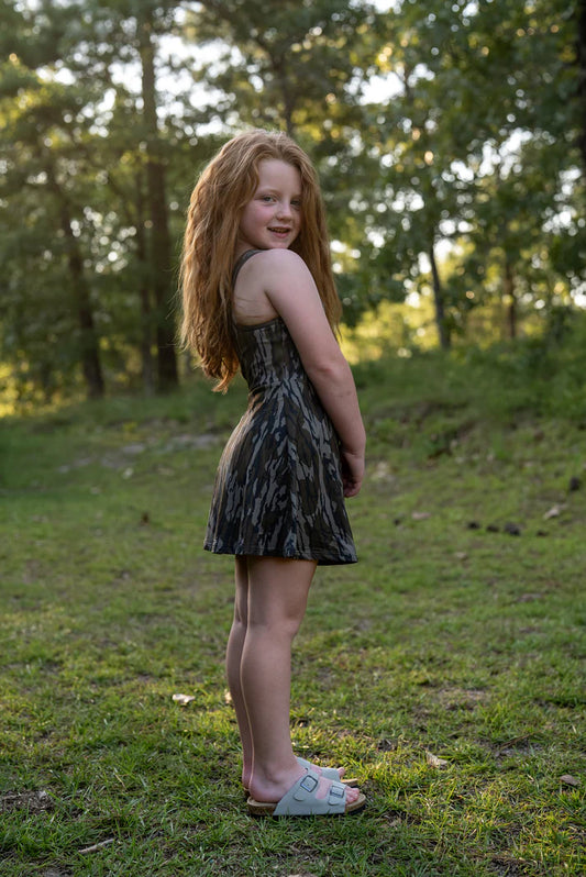 Girls Active Dress | Mossy Oak Bottomland Camo