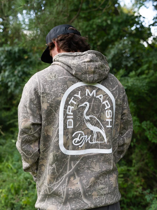 Dirty Marsh Outfitters  Backshore Logo Hoodie | Deadwood Camo