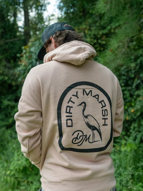 Dirty Marsh Backshore Logo Hoodie | Dusty Pink