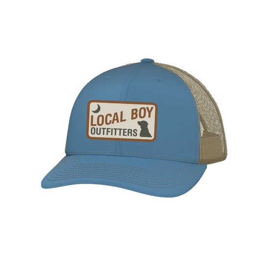 Local Boy Youth Dog & Moon Patch Trucker Hat