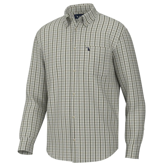 Local Boy Youth Stamps Dress Shirt - Light Beige/Olive/Green