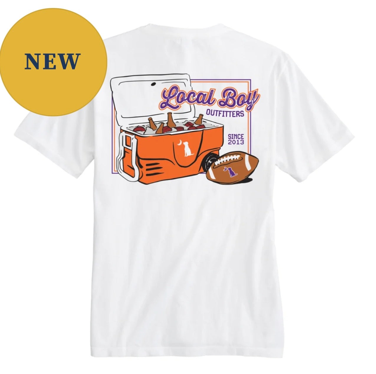 Local Boy Game Day Cooler SS Tee - Orange