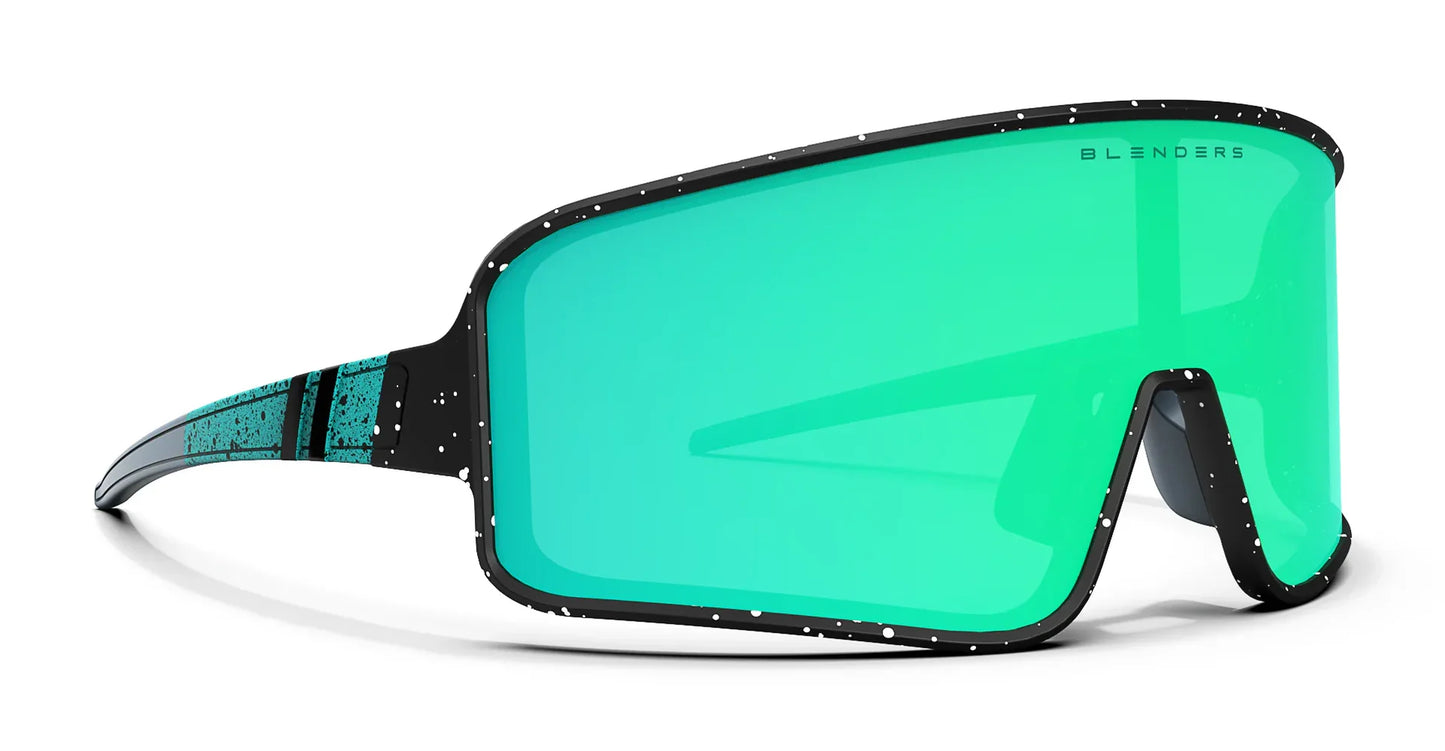 Blenders Eyewear Eclipse Jaded Tiger - Matte Black/Polarized Blue Green