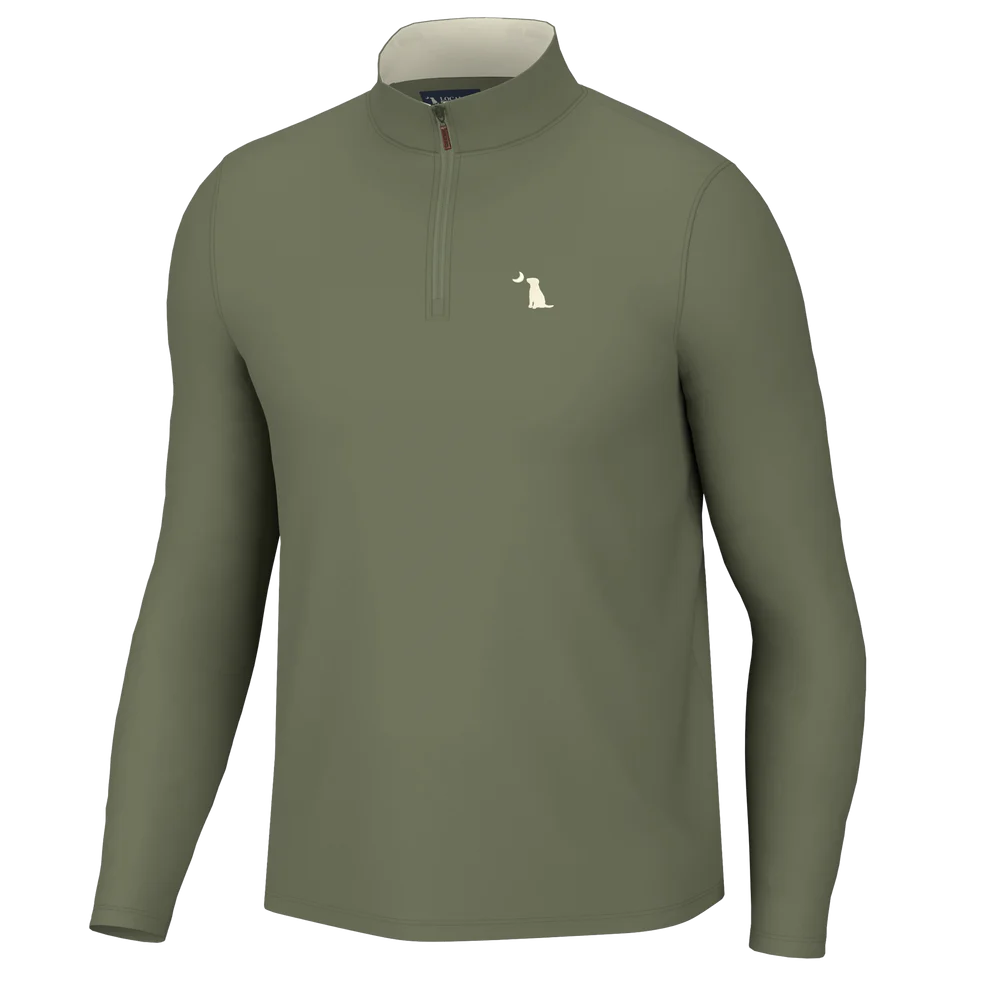 Local Boy Bentley Quarter Zip -Marsh Green