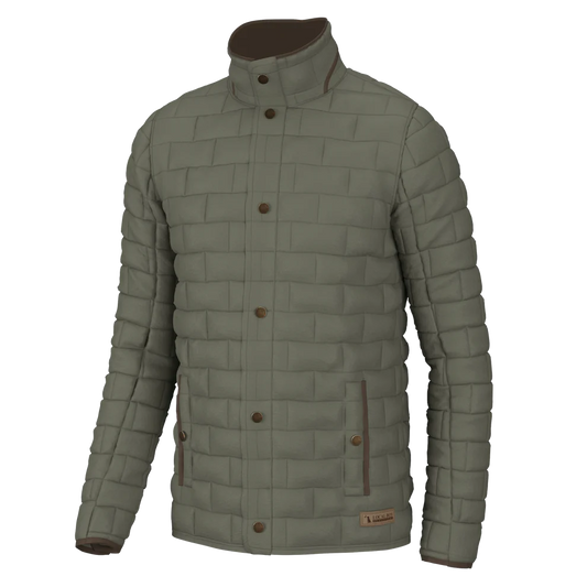 Local Boy Brick Quilted Jacket - Moss Gray