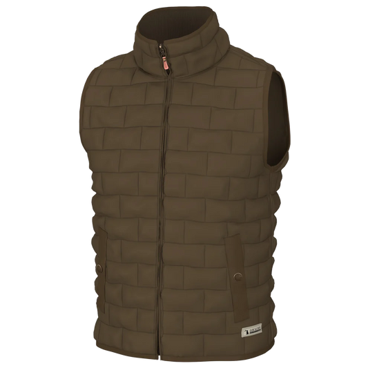 Local Boy Brick Quilted Vest - Mocha