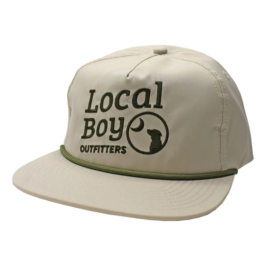 Local Boy Elevated Low Profile Rope Hat - Light Khaki