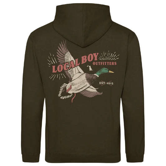 Local Boy Brushwood Hoodie Mallard Blast - Olive Green