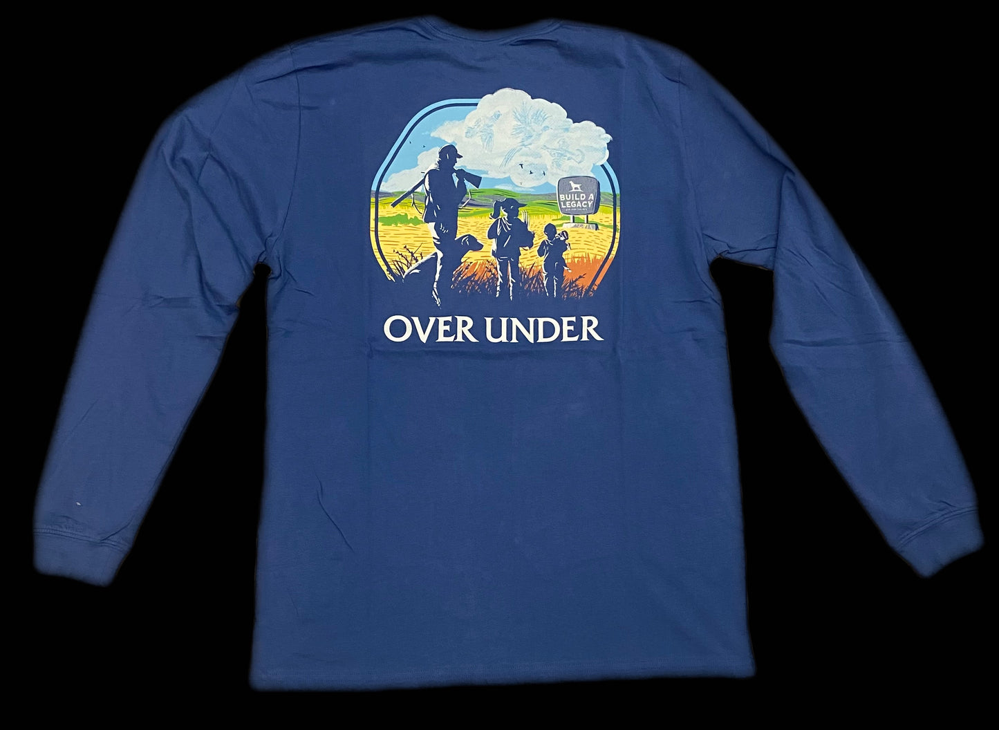 Over Under Leave a Legacy L/S Tee - Navy