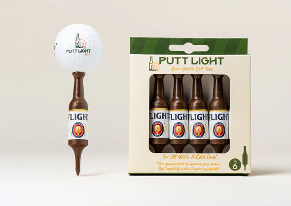 Putt Light Beer Bottle Golf Tees - Miller