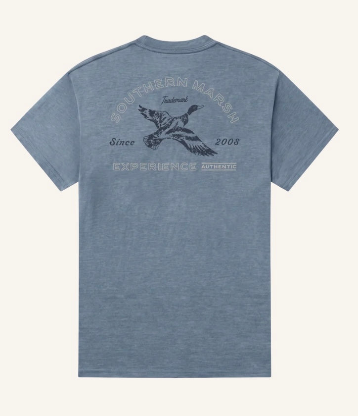 Southern Marsh Seawash Experience Authentic Tee - Slate
