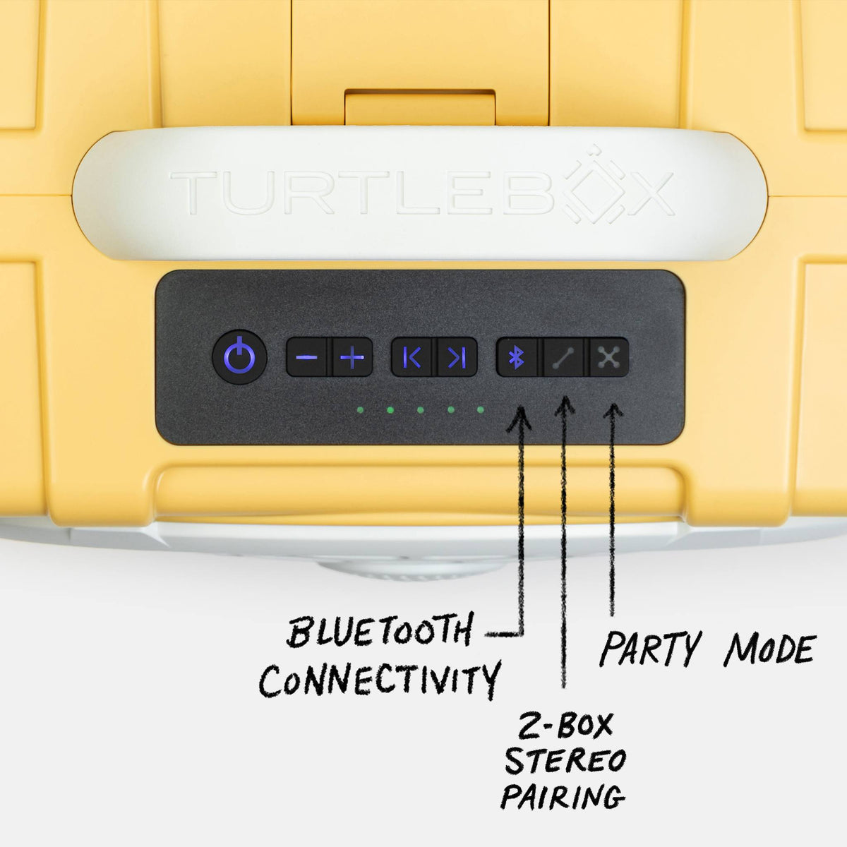 Turtlebox Gen 3 Waterproof Speaker - Fighting Lady Yellow