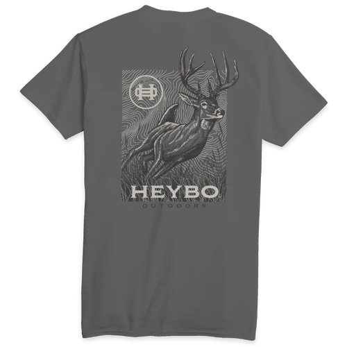 Heybo Busted Buck Tee - Gargoyle