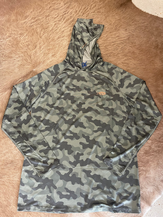 AFTCO Tactical Hoodie- Green OG Camo