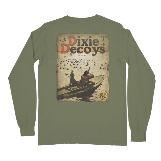 Dixie Decoys Sporting Journal L/S Tee - Moss