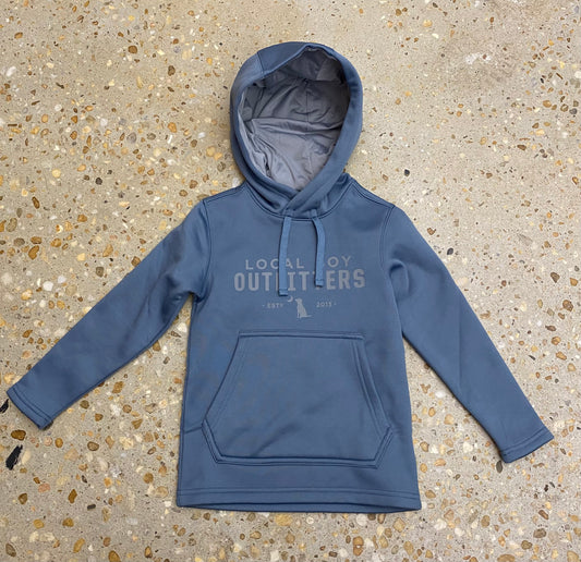 Local Boy Youth Poly Fleece Slate Gray Hoodie